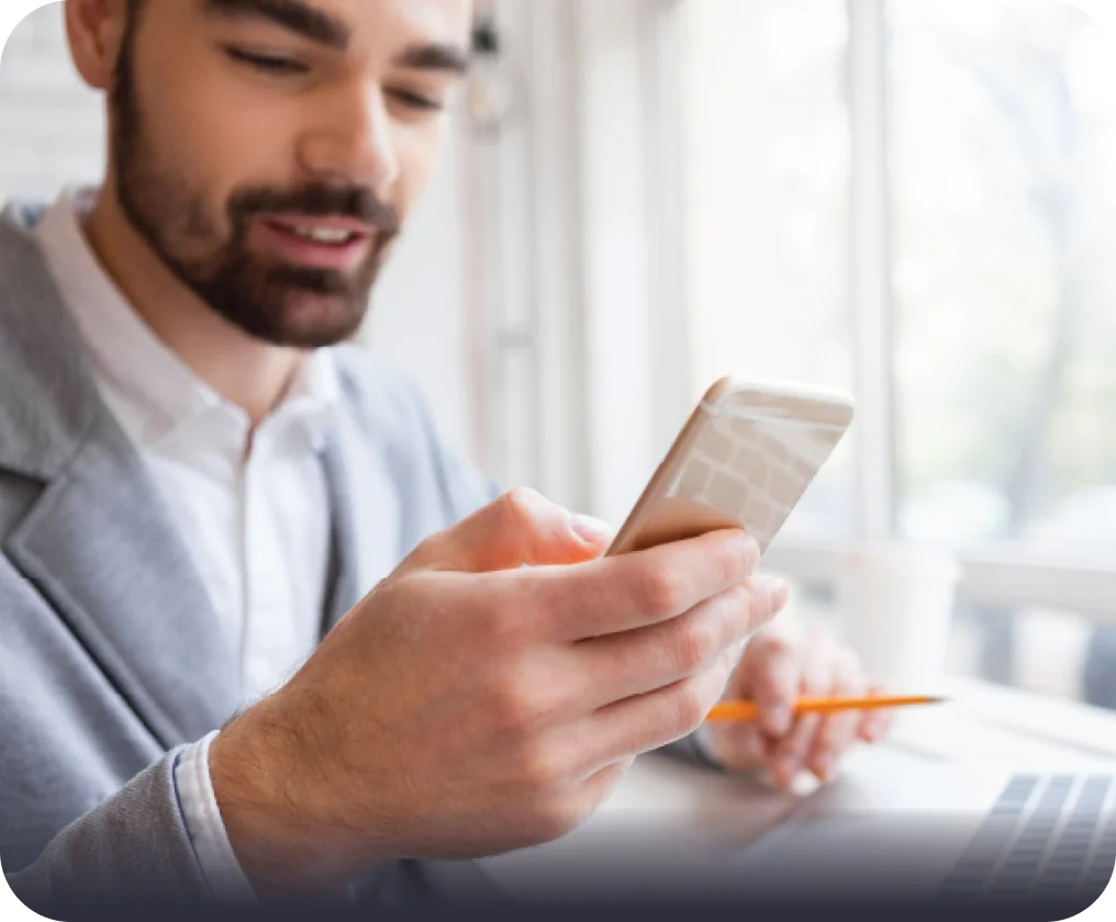 Man holding a phone