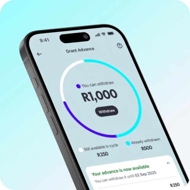 GoTyme Bank Grant Advance on phone