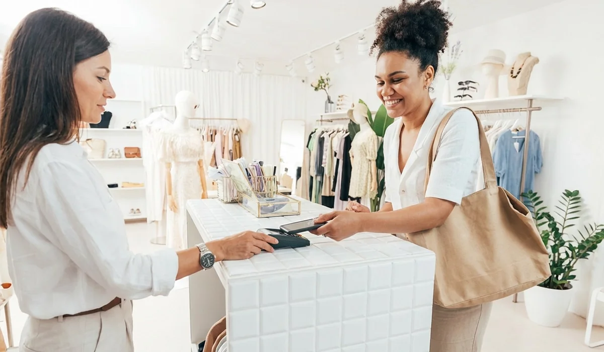 Person using at store